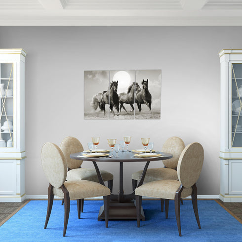 Wandbilder Wohnzimmer XXL Pferde Moderne Bilder Tiere